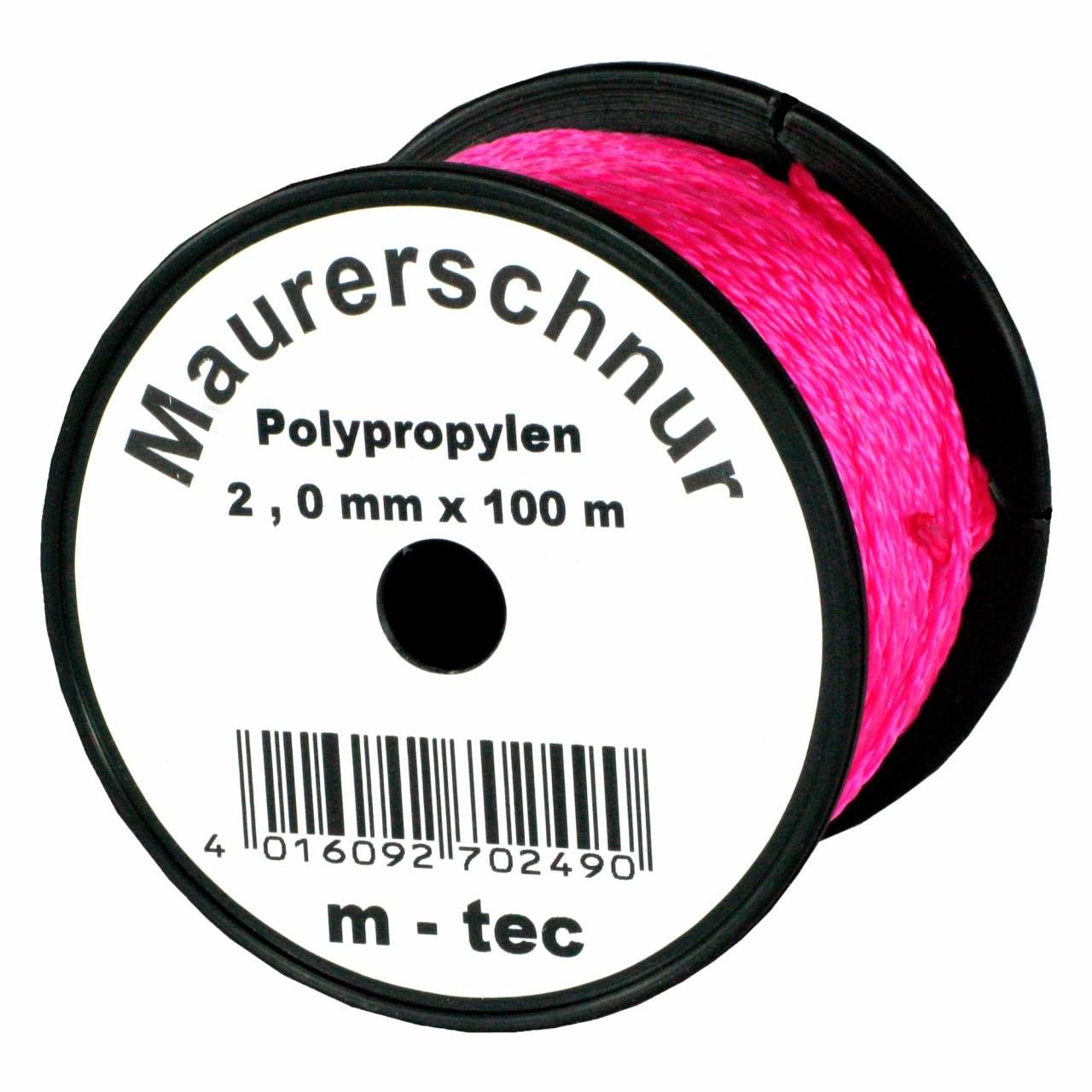 Lot-Maurerschnur 50 m x Ø 2,0 mm Pink-Fluoreszierend