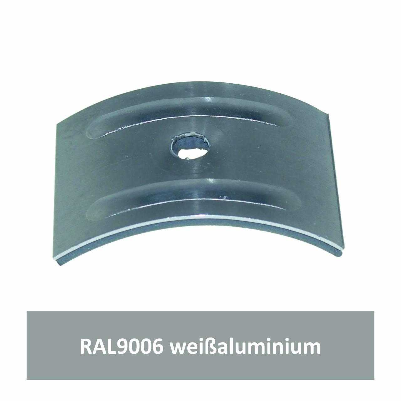 Kalotten für Welle 177/51, Alu RAL9006 weißaluminium / Pck a 100 Stück