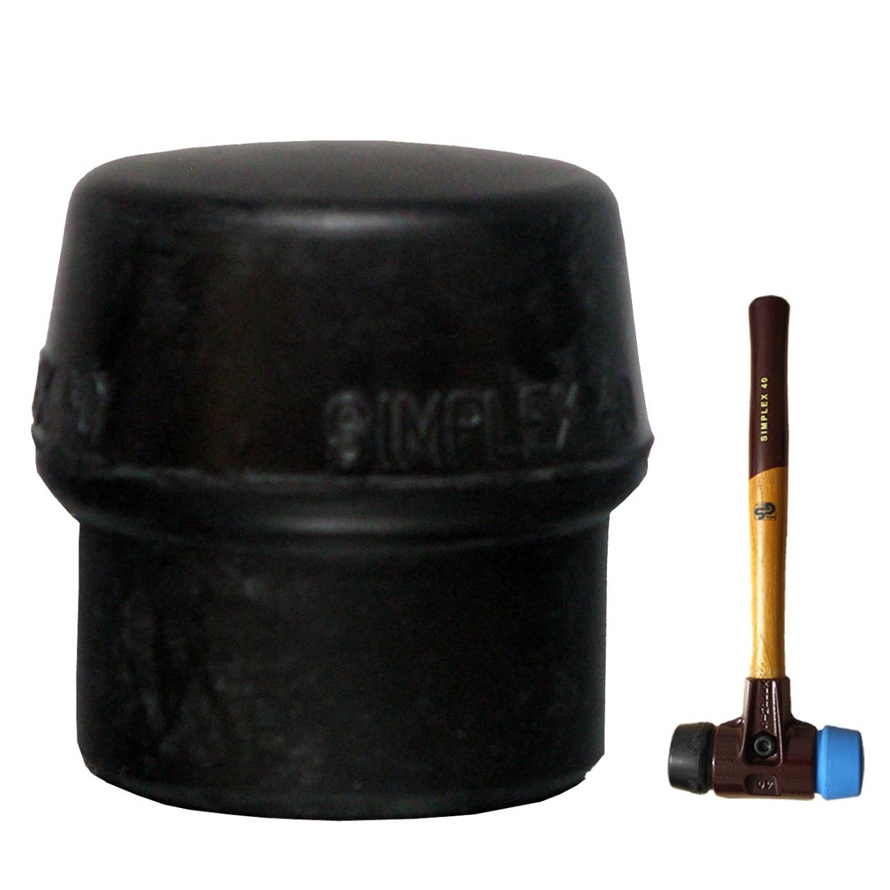 Simplex Schonhammer-Einsatz Ø 40 mm Gummikomposition / Schwarz