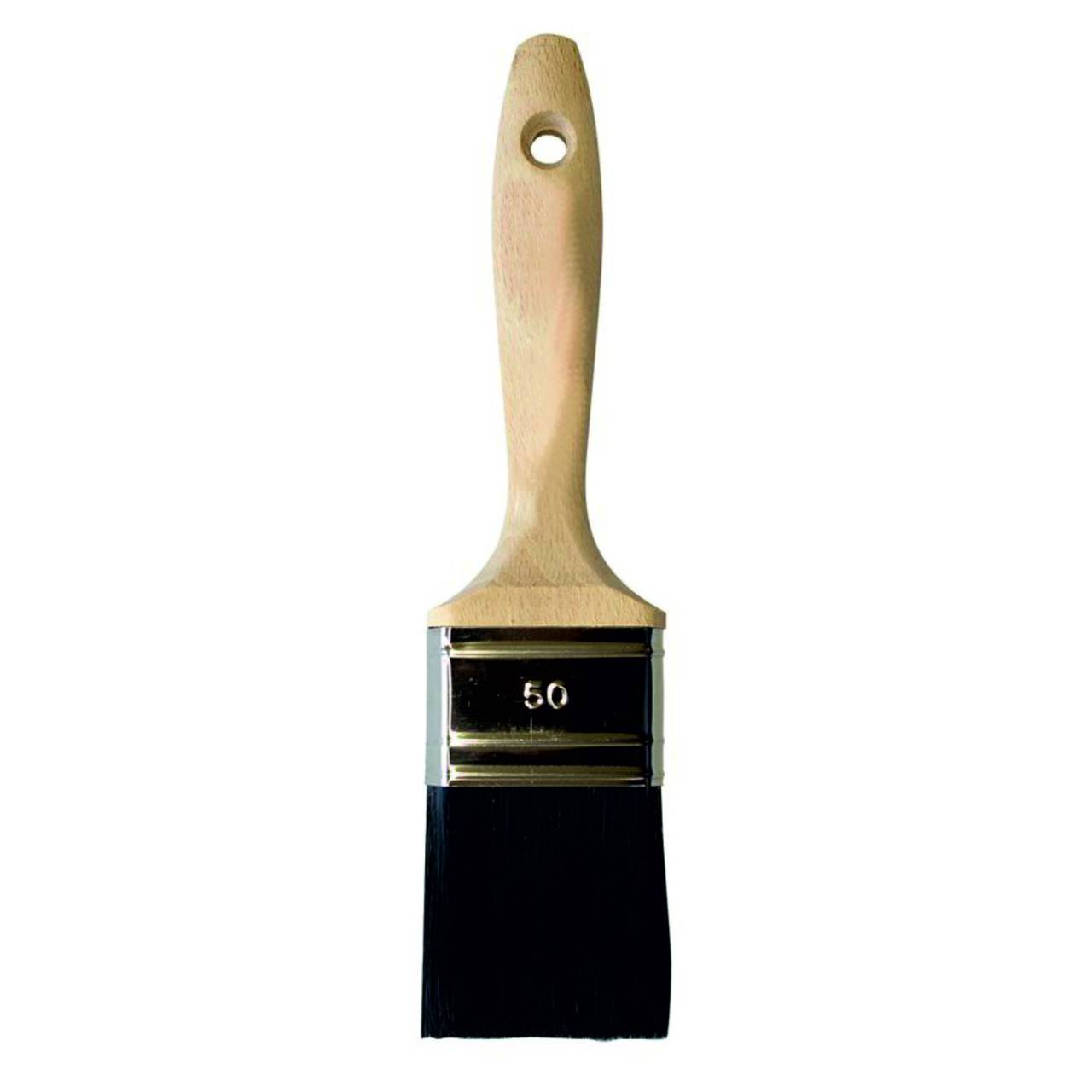 Flachpinsel 'Best' 60 mm, 12.Stärke, schwarze Borsten / Krt a 12 Stück