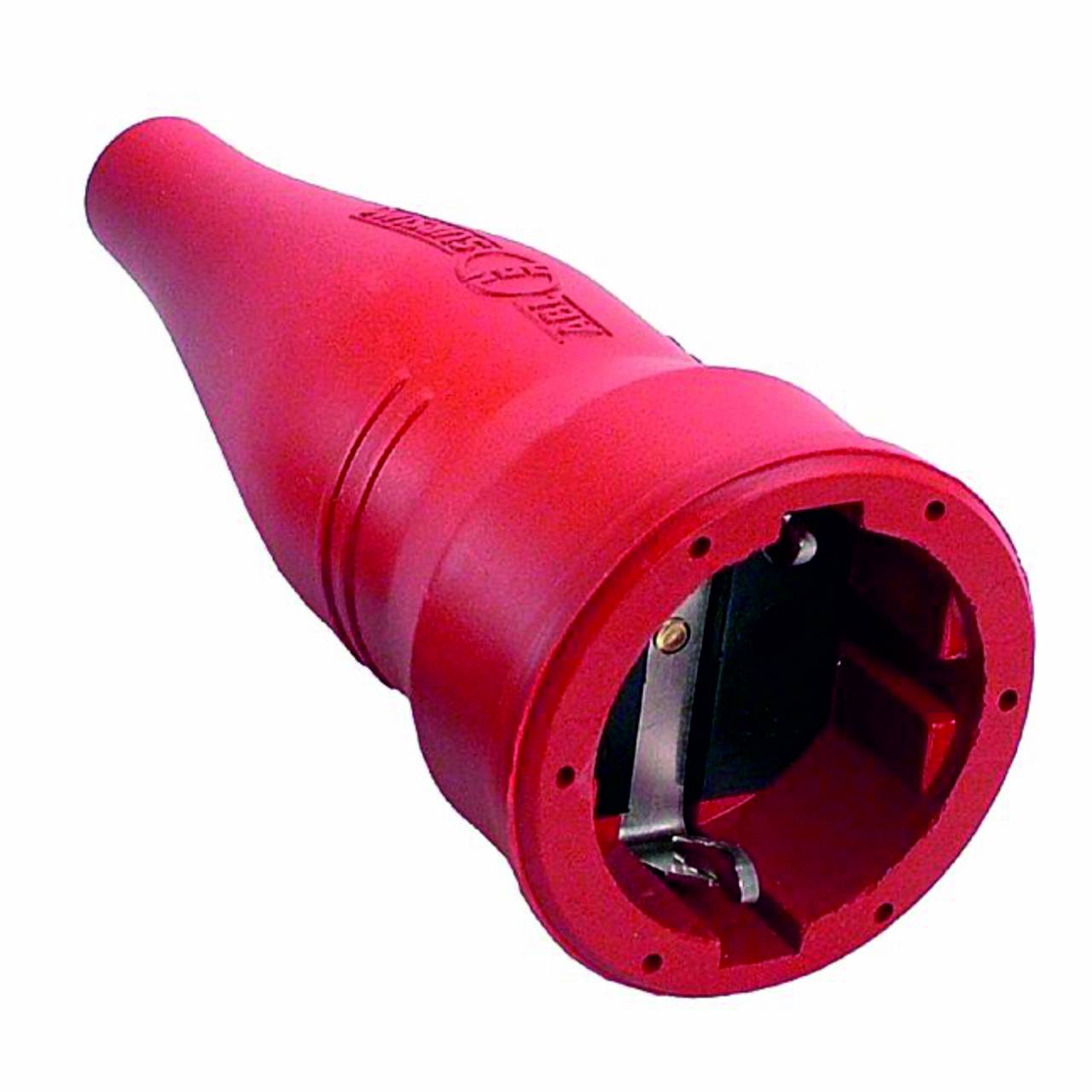 Schutzkontakt-Gummi-Kupplung, rot, 230V / 16A, Innenbereich