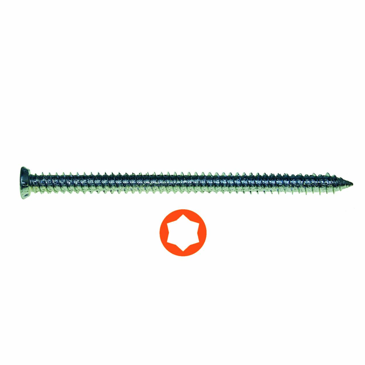 Fensterrahmenschraube SK T11 vz 7,5 x 52 mm / Pck a 100 Stück