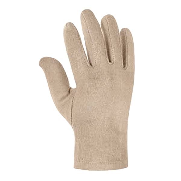Baumwolltrikot-Handschuhe, Unterziehhandschuh Kat.1 Gr.10 schwer / Paar