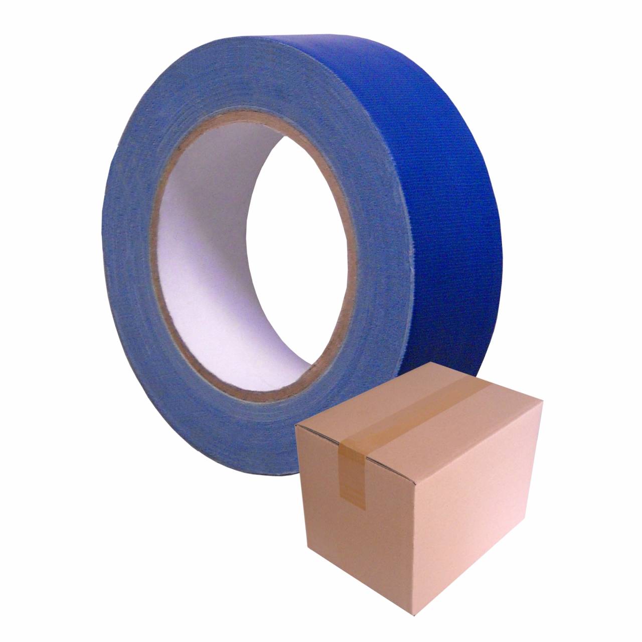 Gewebe-Klebeband T104 UV-blau, 50 mm x 25 m / Krt a 24 Rollen