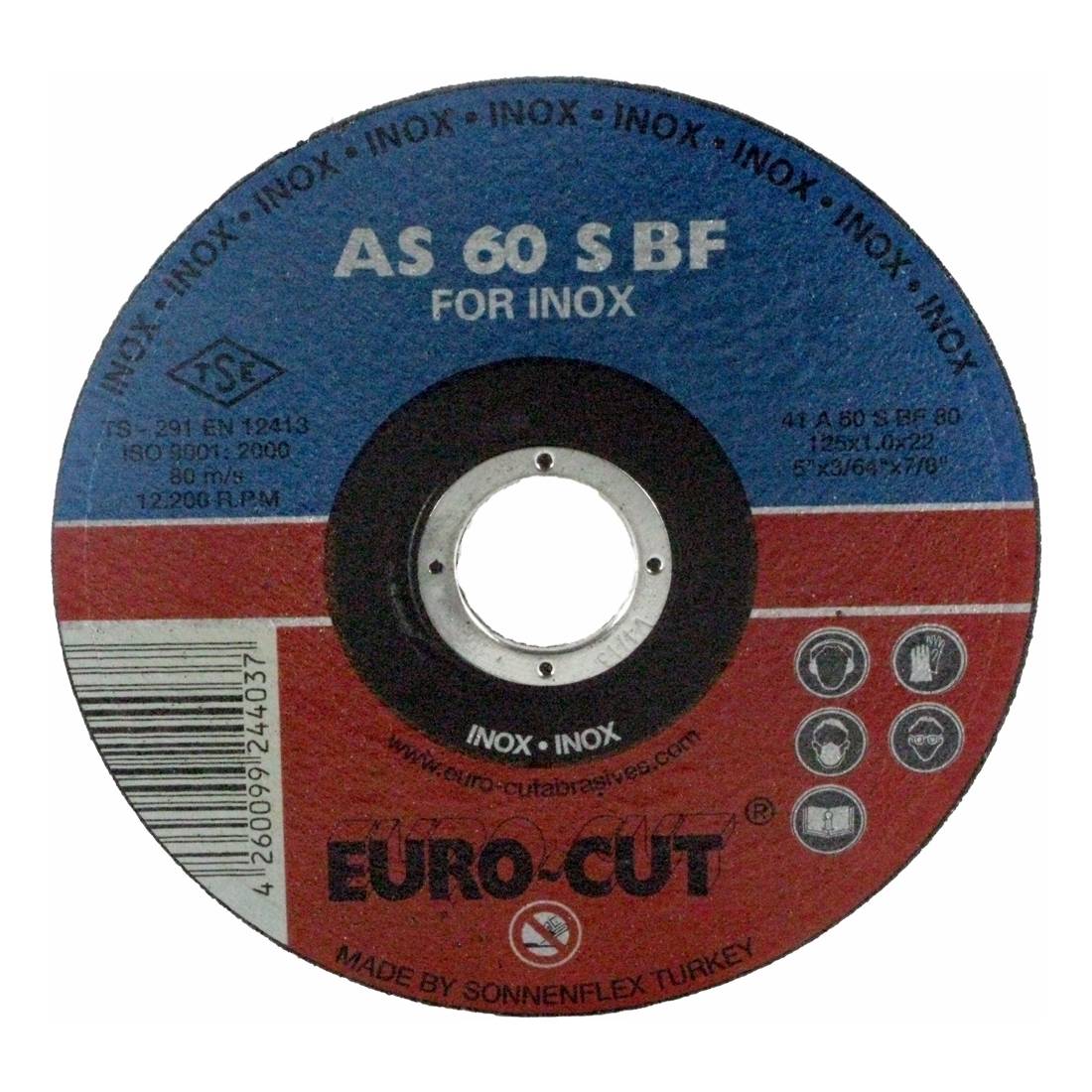 Edelstahl-Trennscheibe 'Euro Cut' 115 x 22,2 x 1,0 mm, gerade