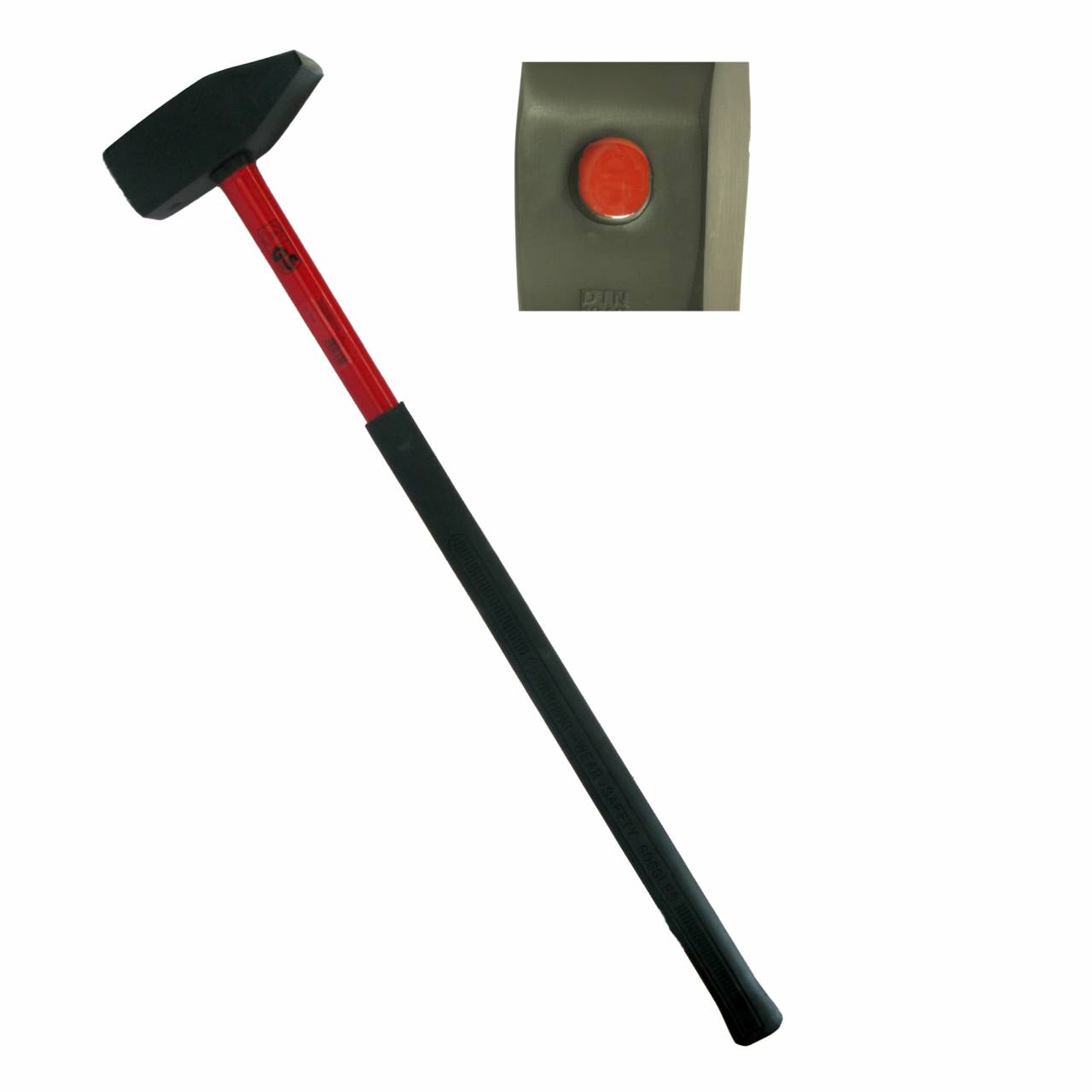 Vorschlaghammer 3,0 kg, Fiberglasstiel