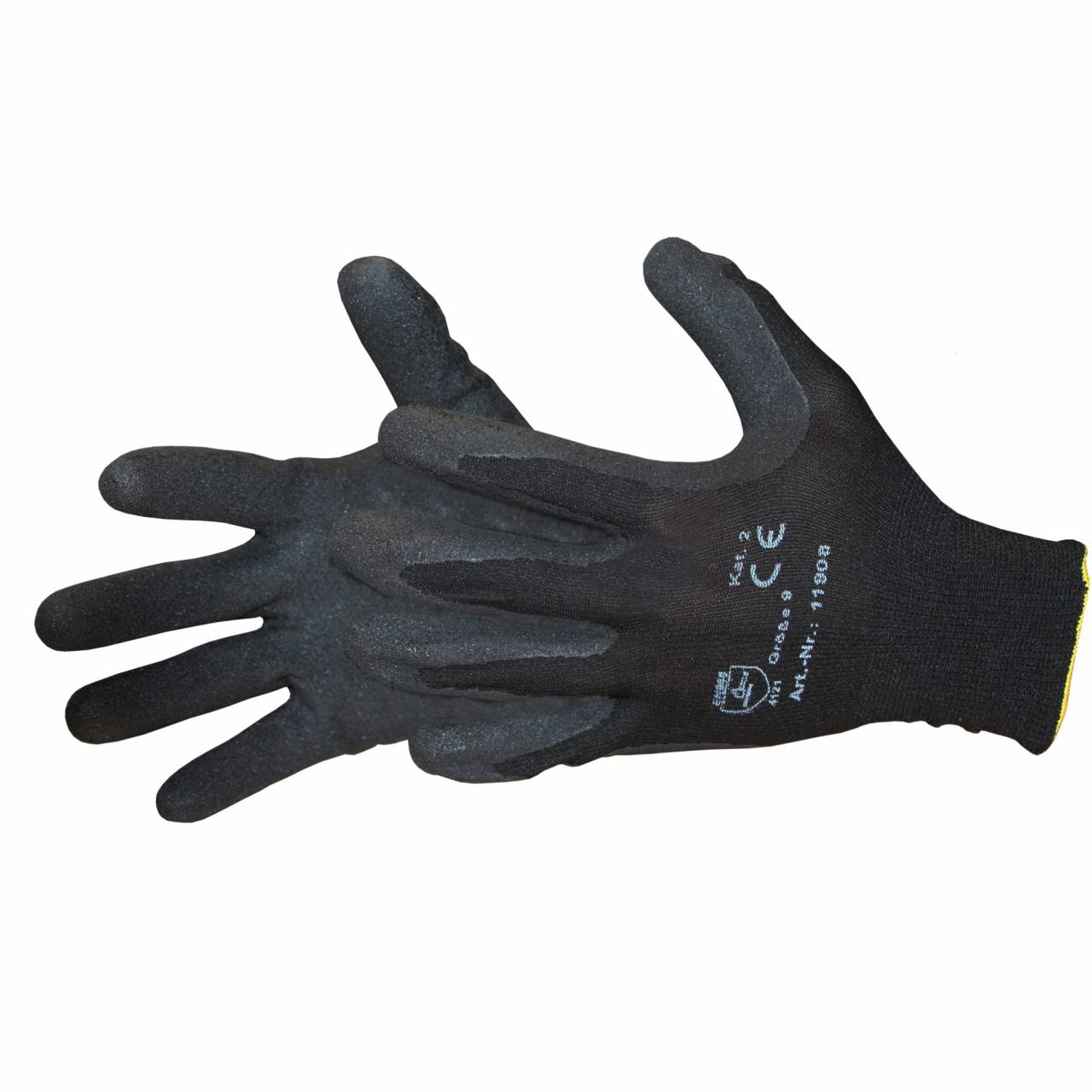 Montage-Handschuhe Kat.2 EN388. Nylon-Strick Gr.9 / Paar