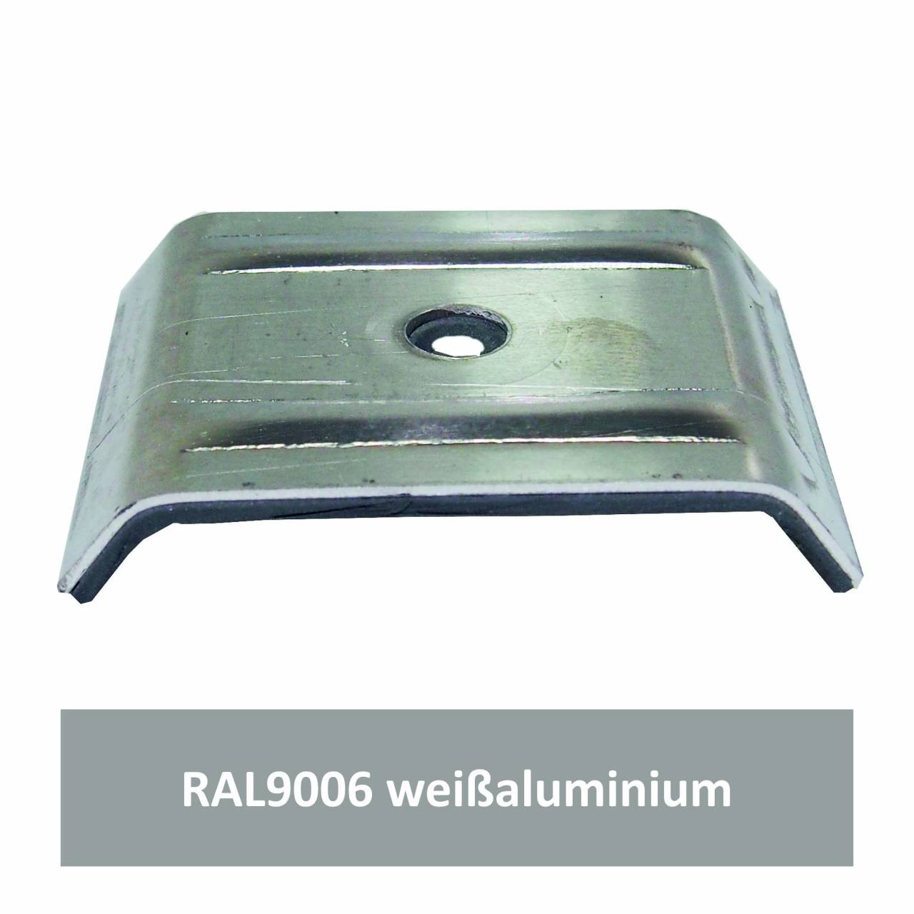 Kalotten für 35/207, Alu RAL9006 weißaluminium / Pck a 100 Stück