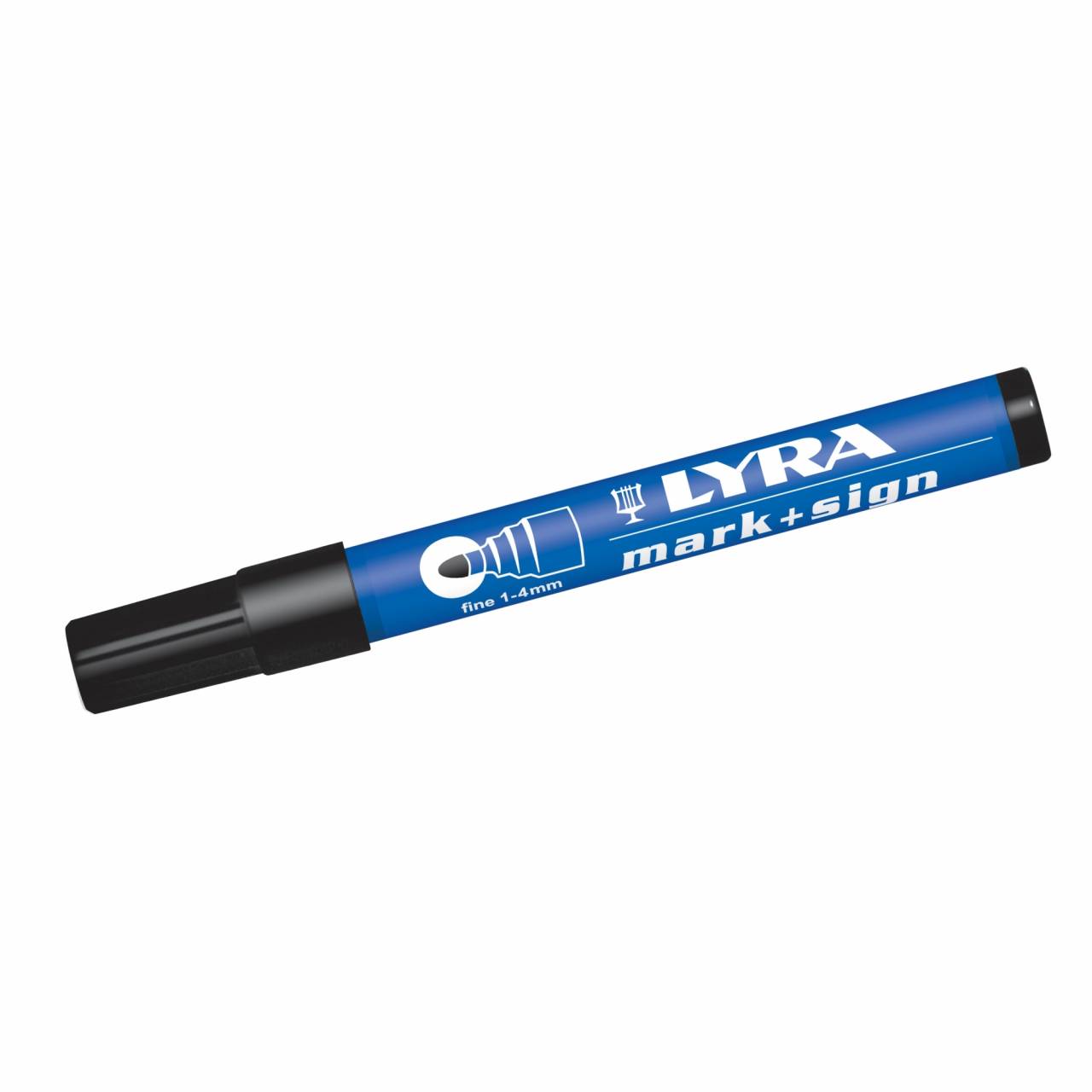 LYRA® Permanentmarker, Spitze 1-4 mm, schwarz