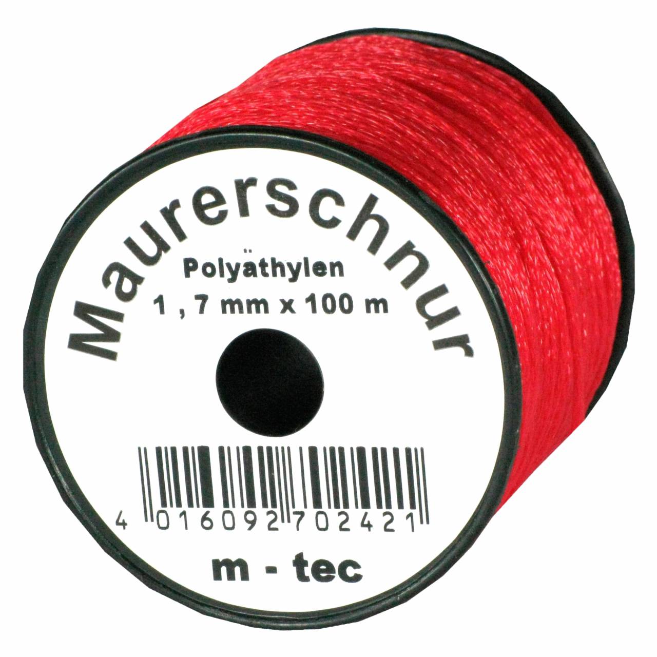 Lot-Maurerschnur 100 m x Ø 1,7 mm Rot
