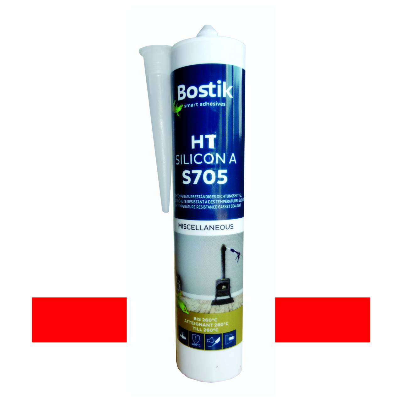 Hochtemperatur-Silikon 'Bostik® S705 HT' 300 ml, schwarz