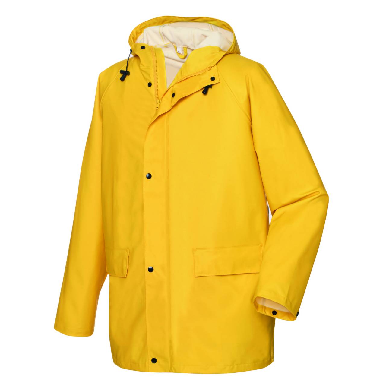 Regenschutz-Jacken, PU, gelb, Gr.M - XXL, mit Kapuze