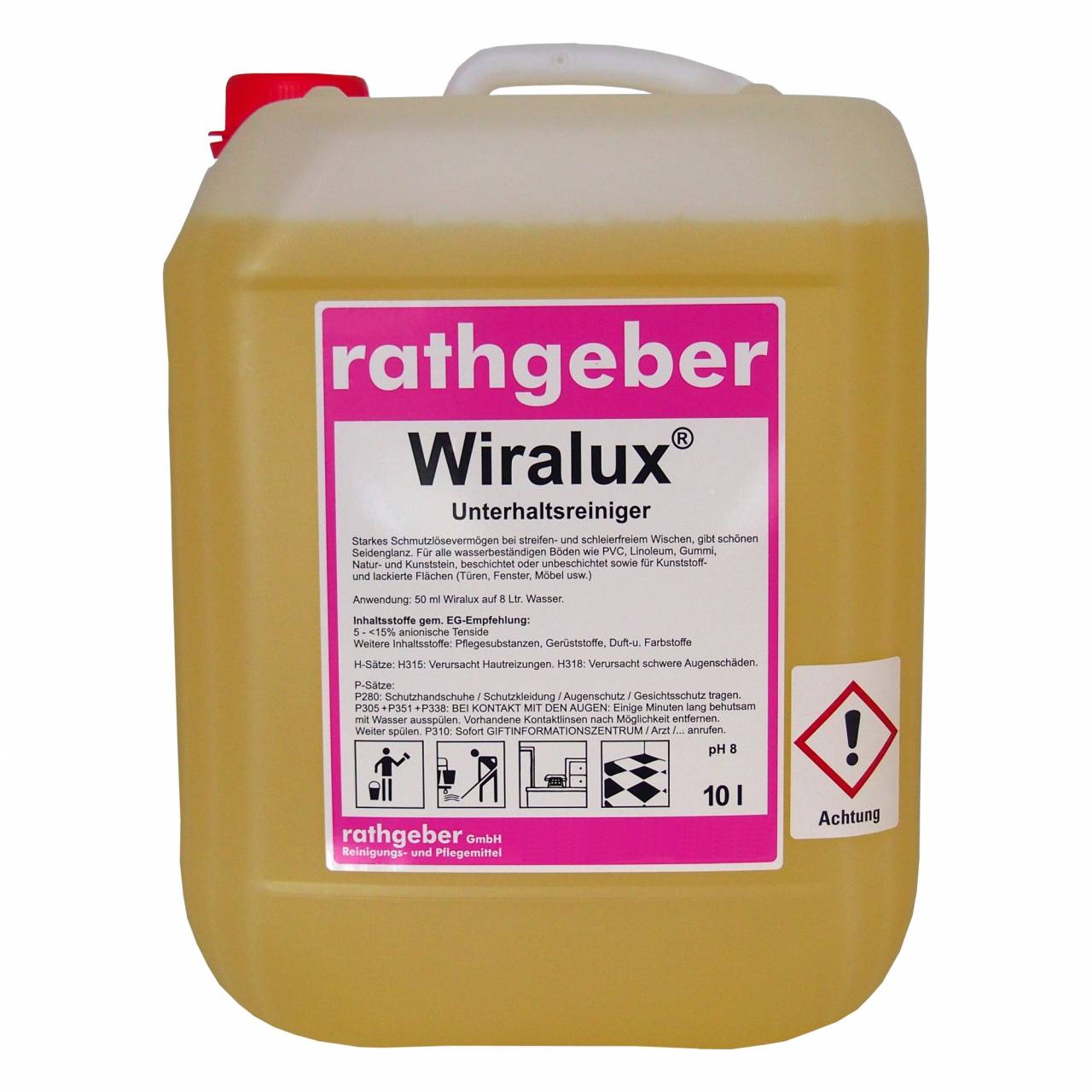 Unterhaltsreiniger 'Wiralux©' 10,0 L PE-Kanister