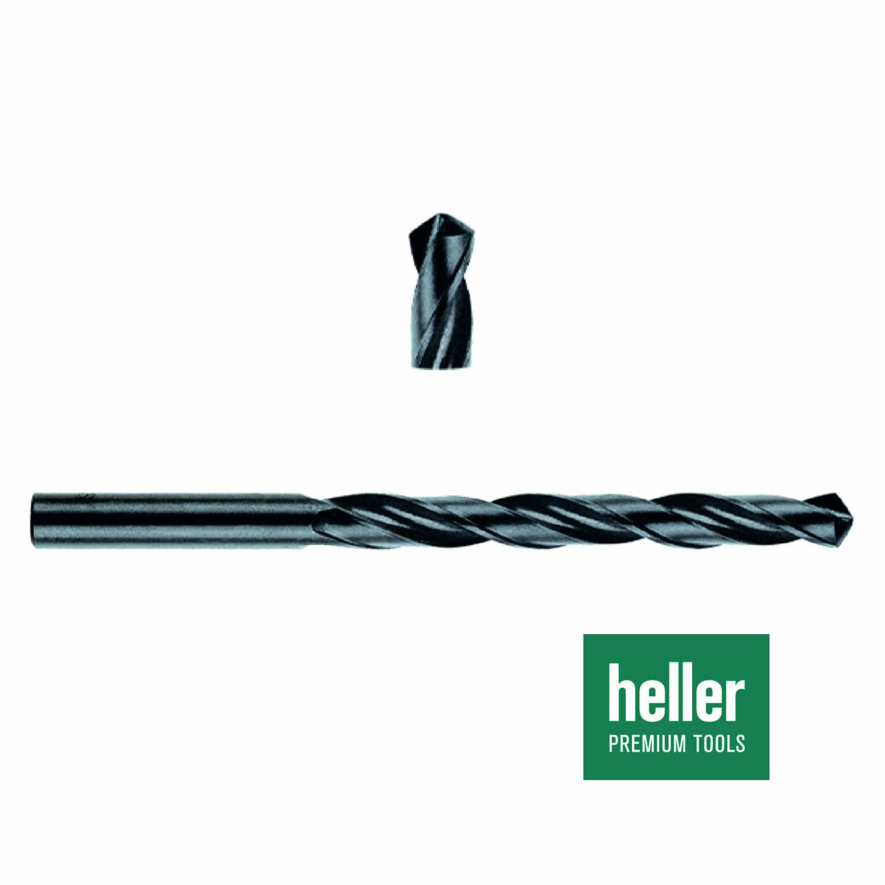 Stahlbohrer HSS-R 'Heller®' Ø 3,2 x 36 x 65 mm / Pck a 2 Stück