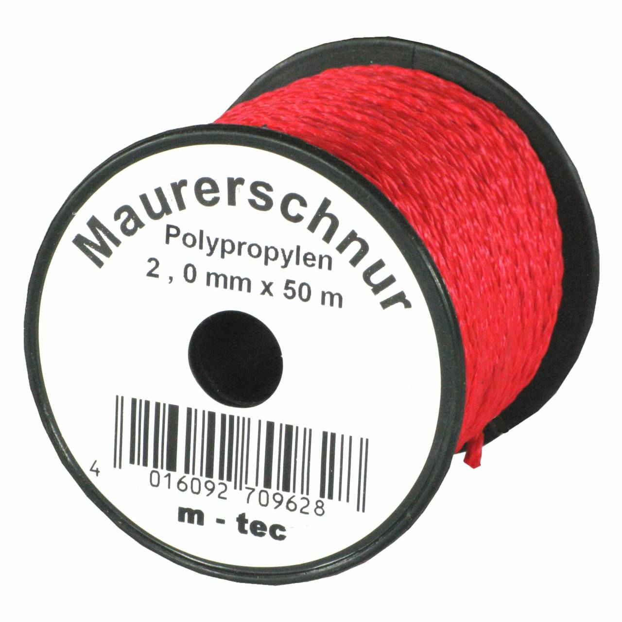 Lot-Maurerschnur 50 m x Ø 2.0 mm Rot
