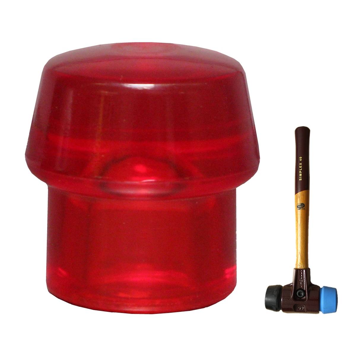 Simplex Schonhammer-Einsatz Ø 60 mm Plastik / Rot