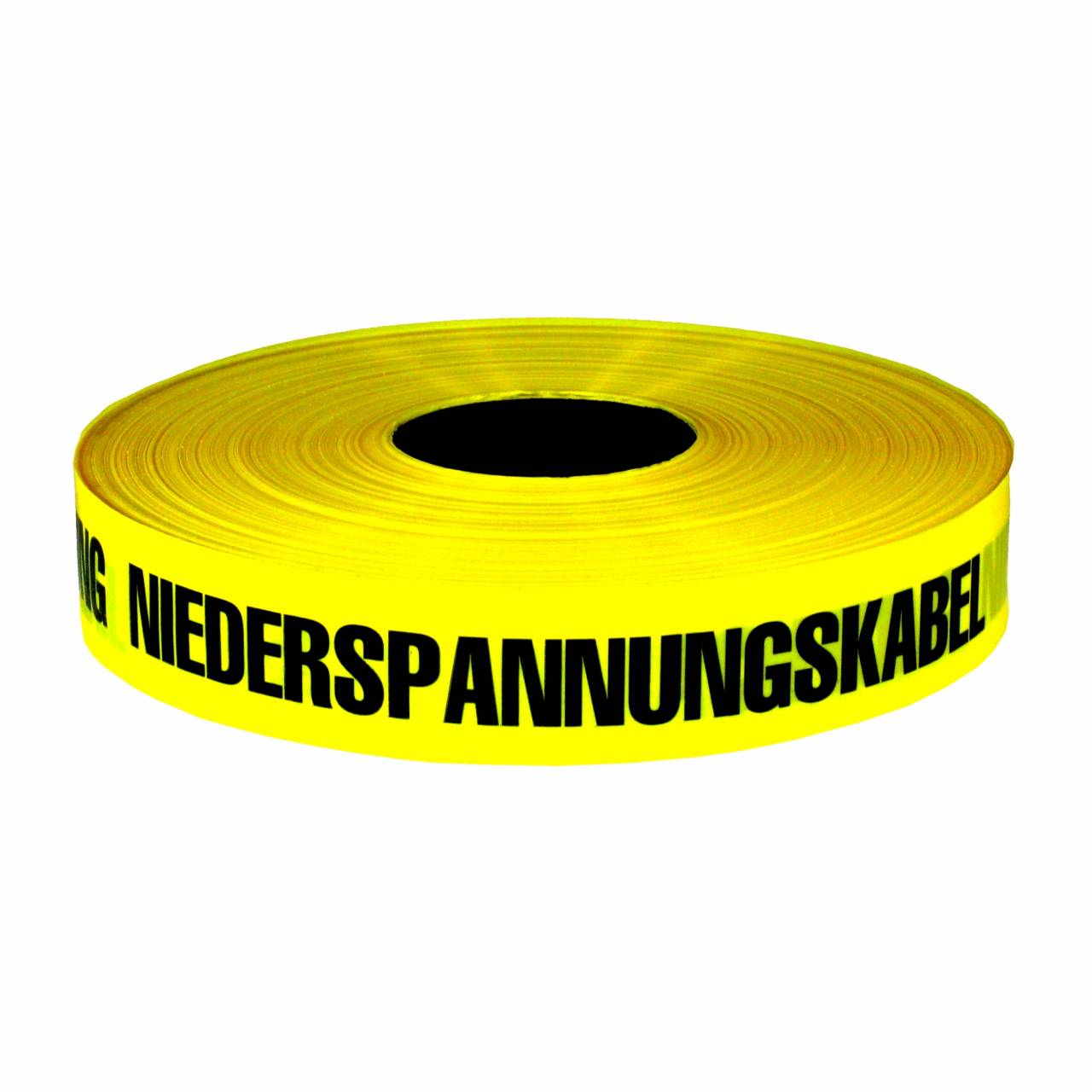 Trassenwarnband 'Achtung Niederspannung' / Rolle 40 mm x 250 m