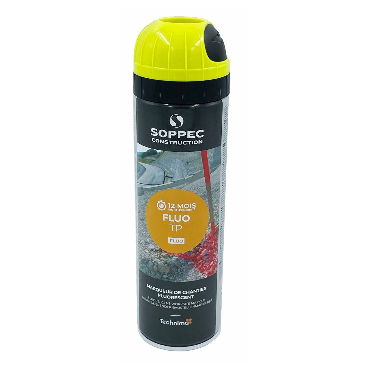 Markierungsspray 'Soppec Fluo-TP' Neon-Gelb 500 ml