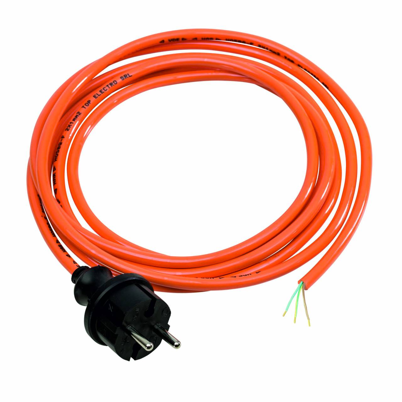 PUR-Anschlussleitung, orange, 230V, H07BQ-F 3G1,0 / 3 m