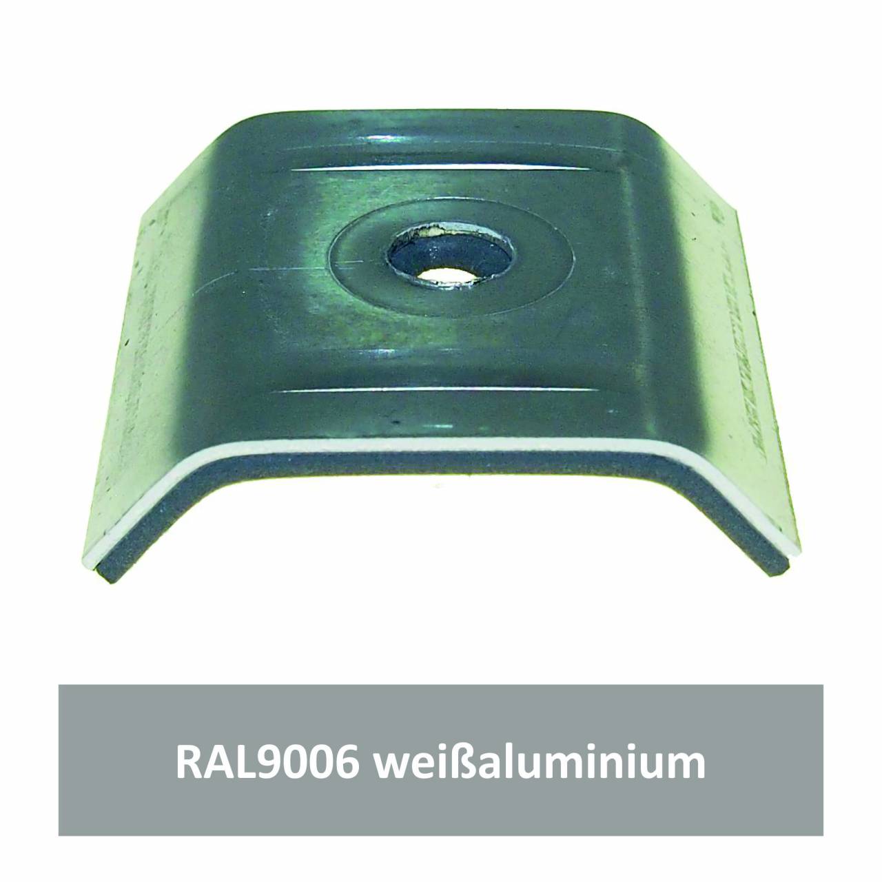 Kalotten für 39/333, Alu RAL9006 weißaluminium / Pck a 100 Stück