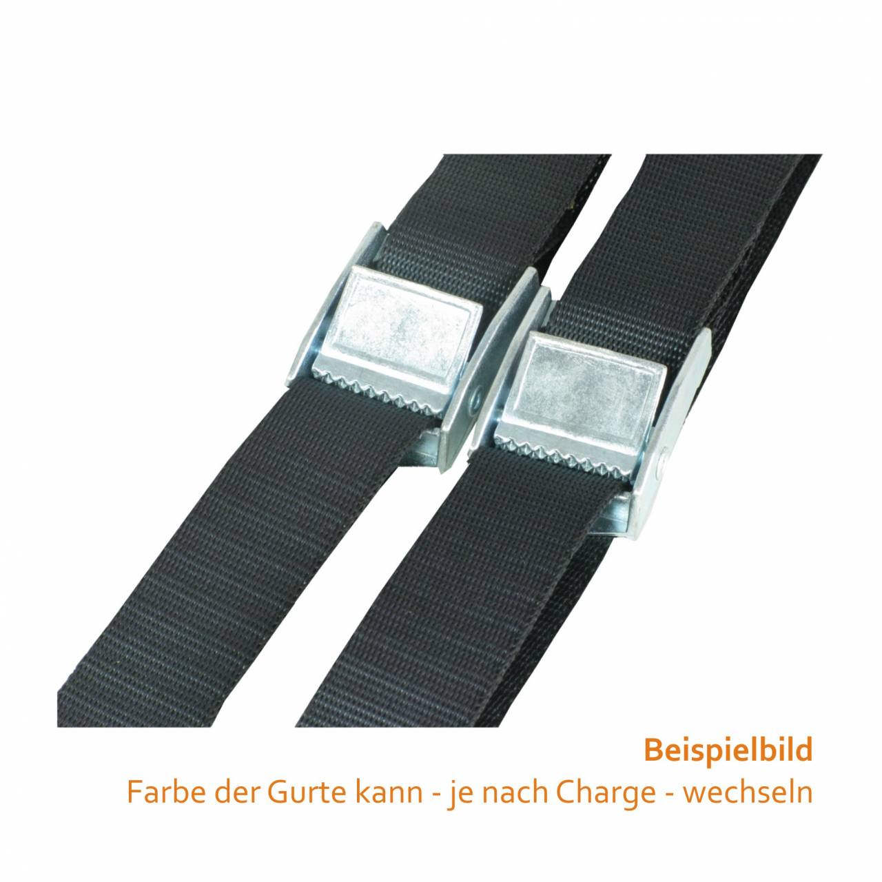 Gurtklemmen-Zurrgurt 25 mm x 5,0 m, 250 daN / Set a 2 Stück