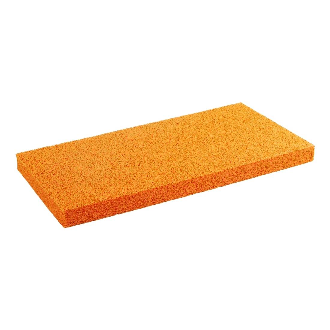 Schwammgummibelag 280 x 140 x 8 mm, grobporig, orange