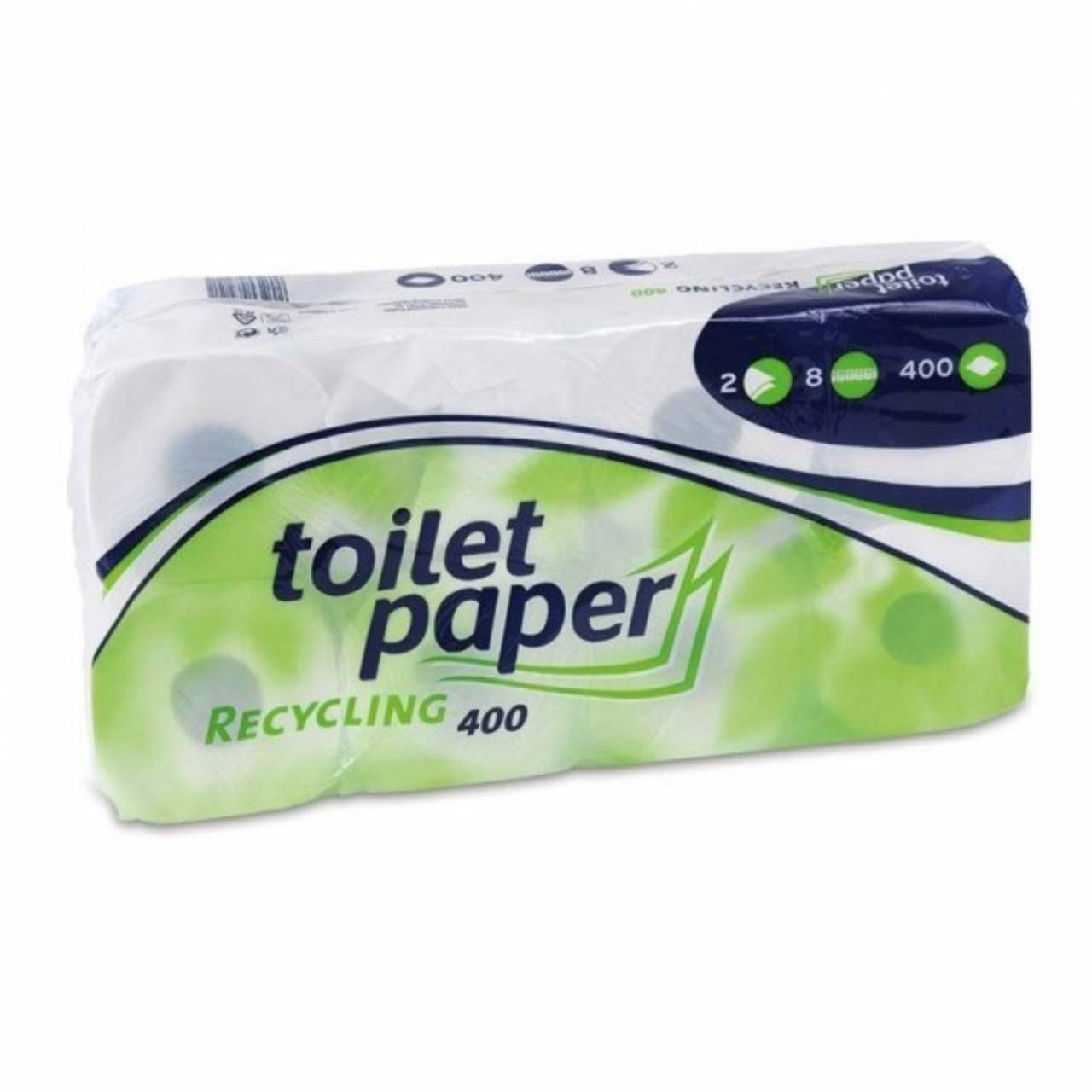 Toilettenpapier 2-Lagig / Pck a 8 Rollen x 400 Blatt