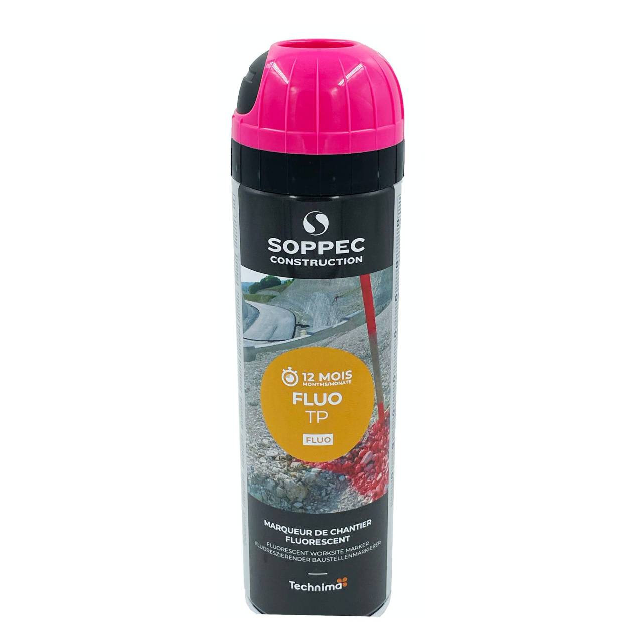 Markierungsspray 'Soppec Fluo-TP' Neon-Pink 500 ml