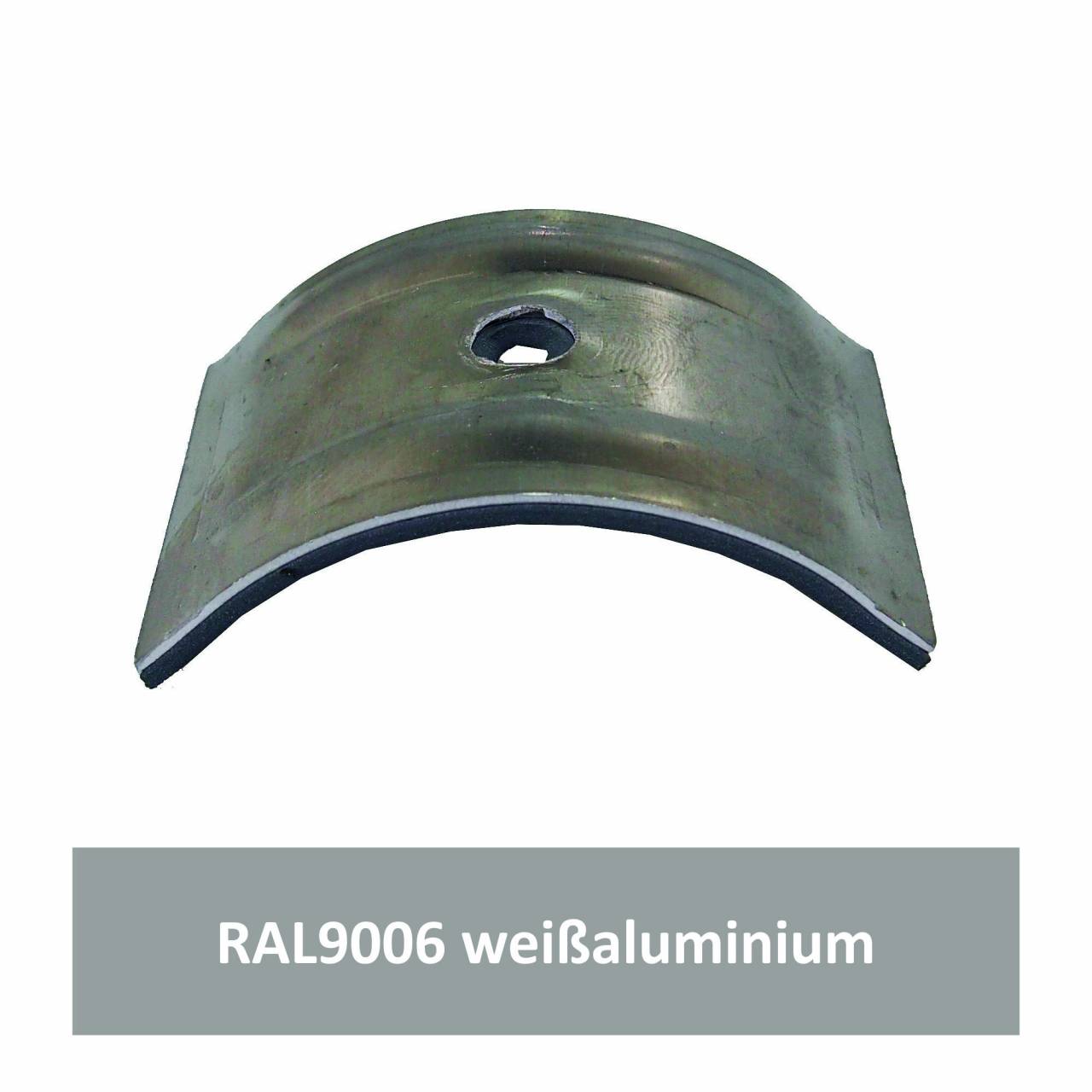 Kalotten für Welle 150/50, Alu RAL9006 weißaluminium / Pck a 100 Stück