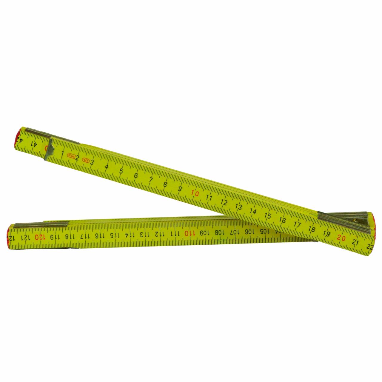 Meterstab 2,0 m Standard-Import, gelb