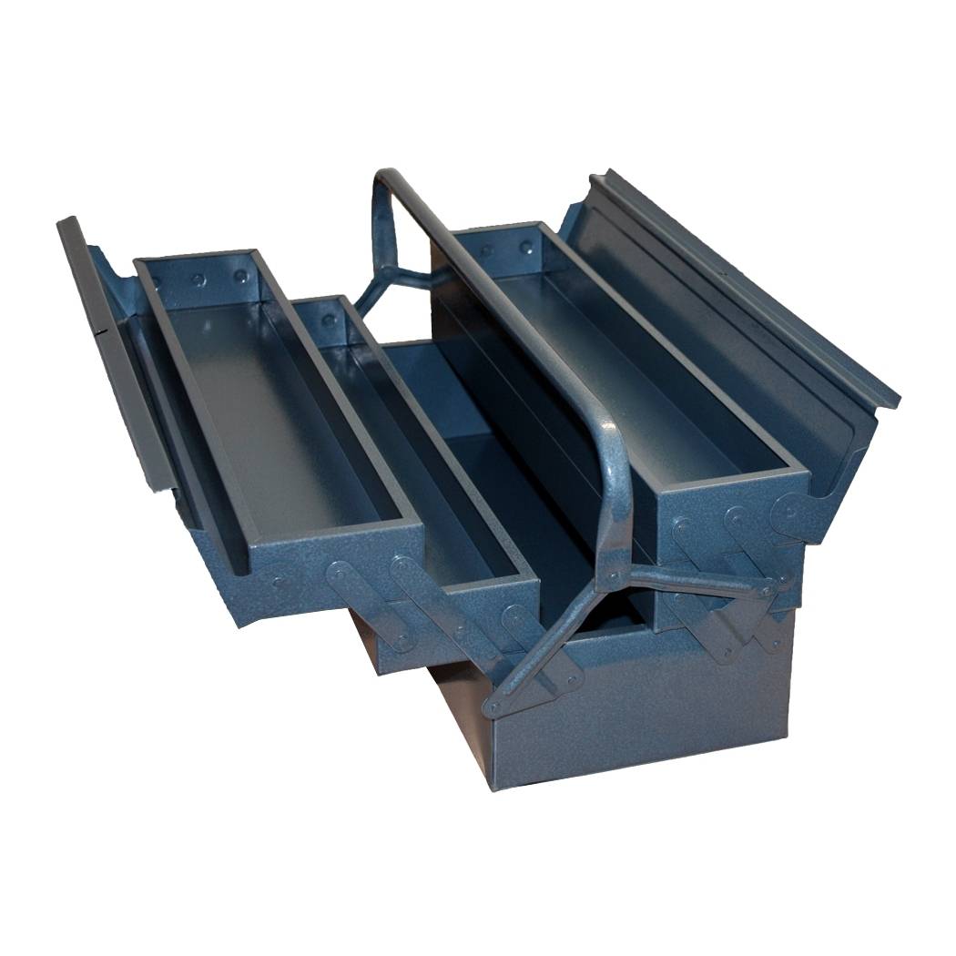 Stahlblech-Werkzeugkasten, 530 mm, Blau