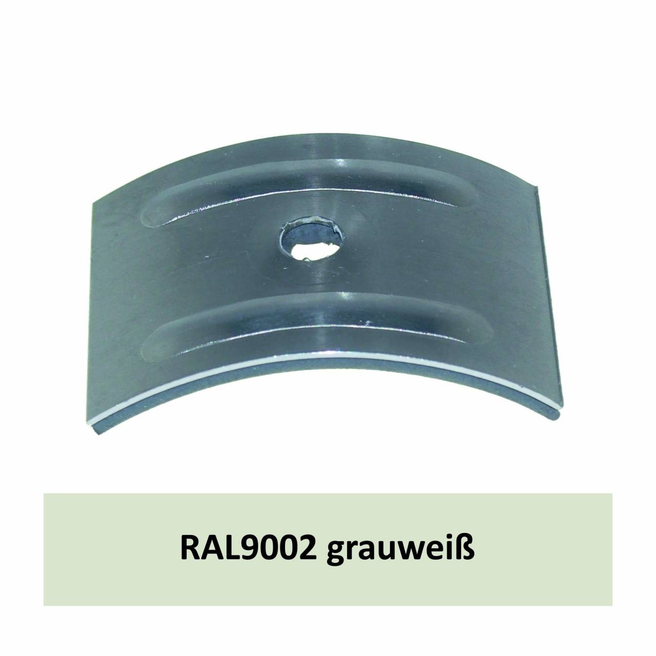 Kalotten für Welle 177/51, Alu RAL9002 grauweiß / Pck a 100 Stück