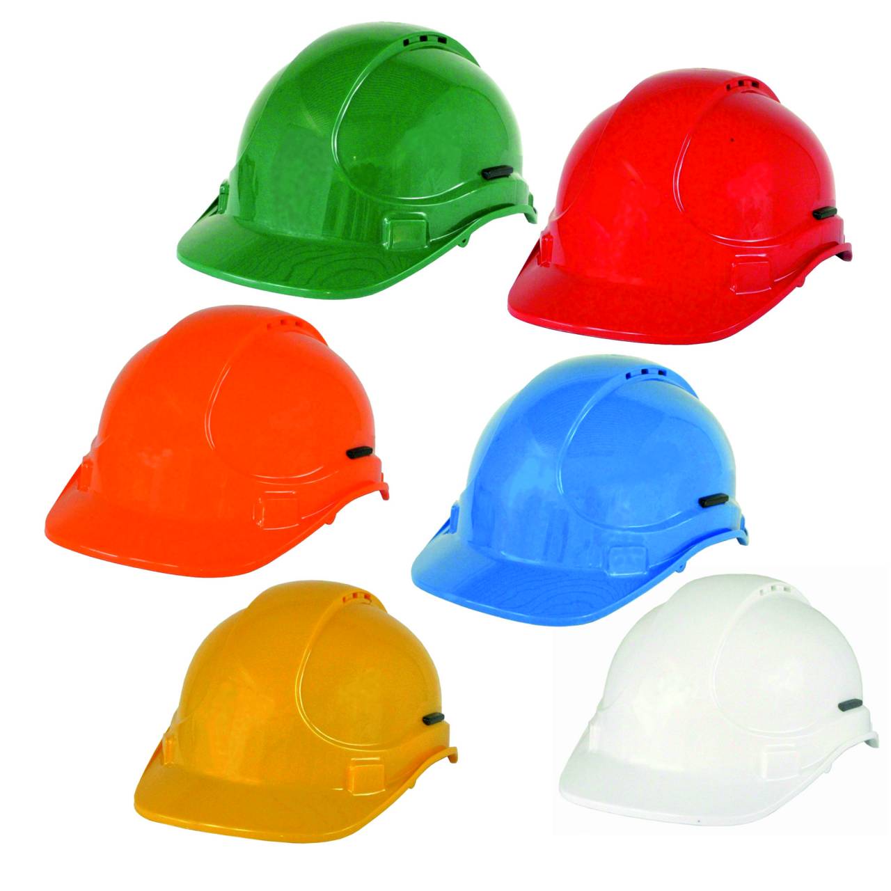 6-Punkt-Arbeitsschutzhelme EN 397 - verschiedene Farben