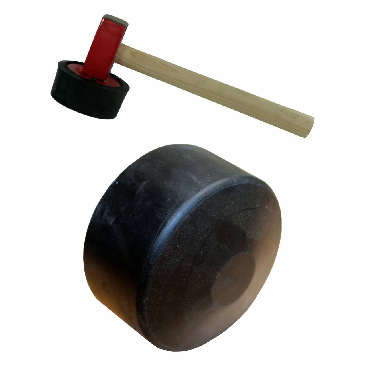 Gummiaufsatz rund Ø 105 mm, schwarz, für Plattenhammer 'PB'
